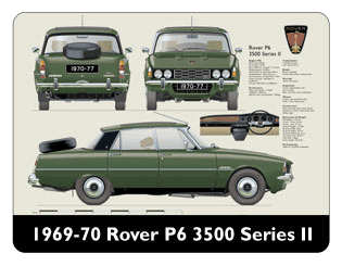 Rover P6 3500 (Series II) 1970-77 Mouse Mat